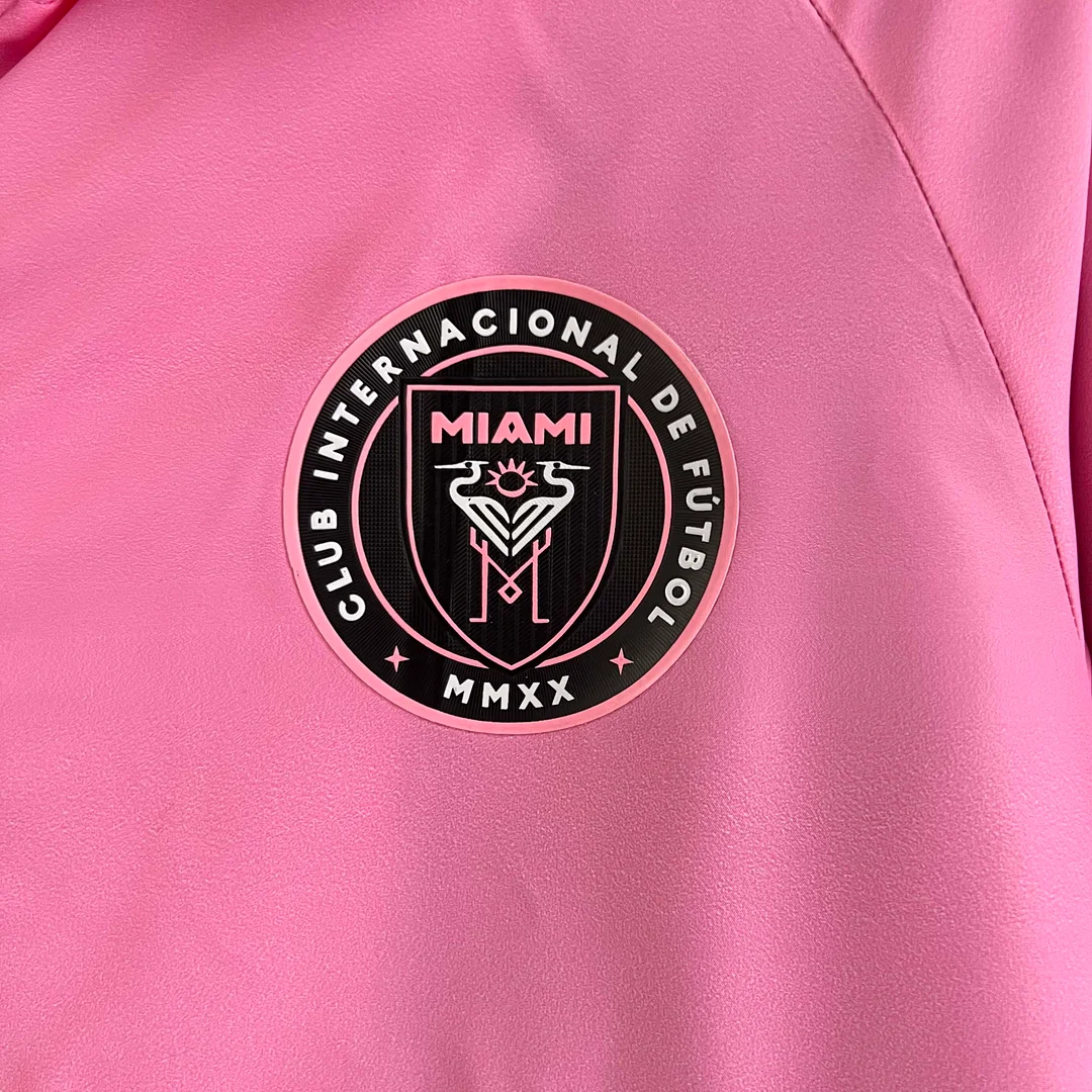 Inter Miami Pink-Sort Windbreaker (2023)