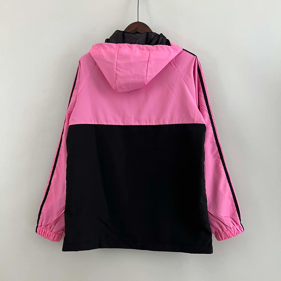 Inter Miami Pink-Sort Windbreaker (2023)