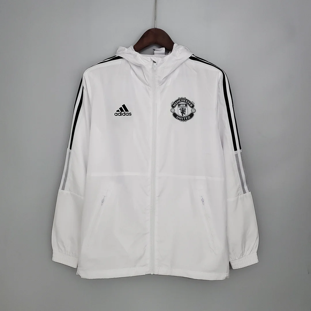 Manchester UTD Hvid Windbreaker (2021/2022)