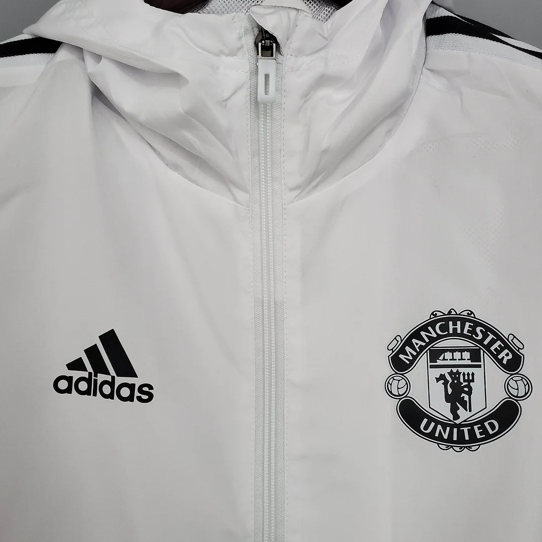 Manchester UTD Hvid Windbreaker (2021/2022)