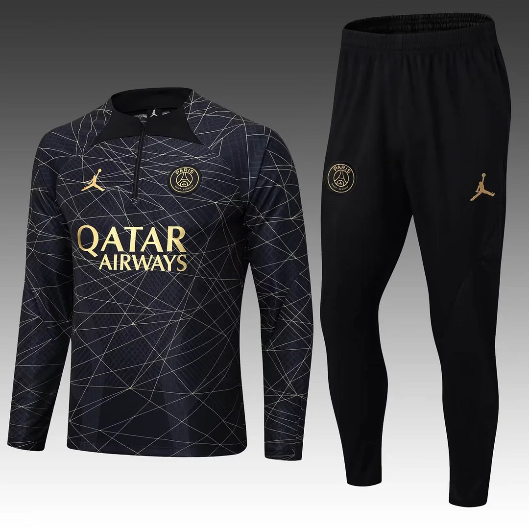 PSG Sort/Guld Tracksuit (2022/2023)