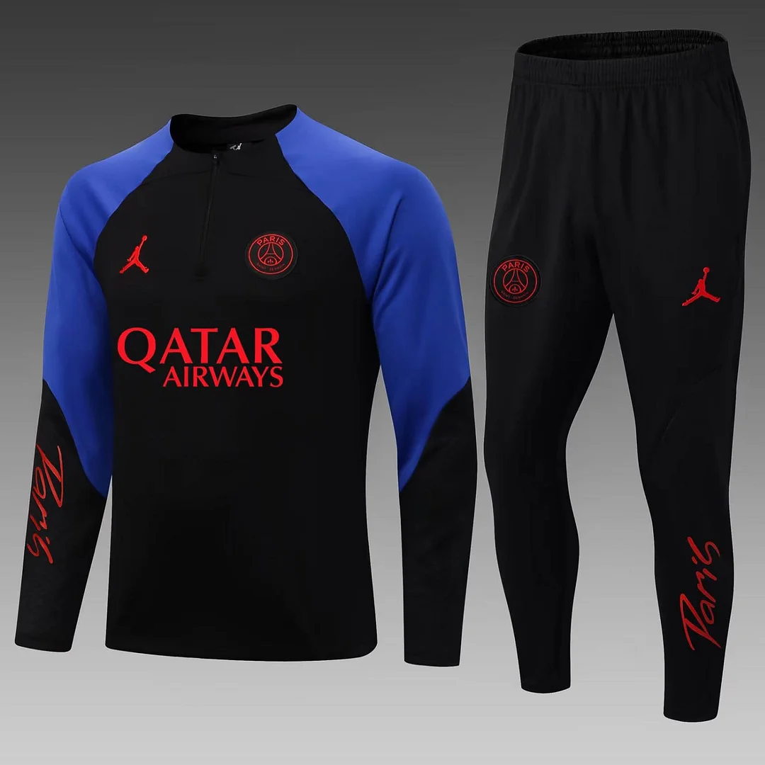 PSG Sort/Blå Tracksuit (2022/2023)