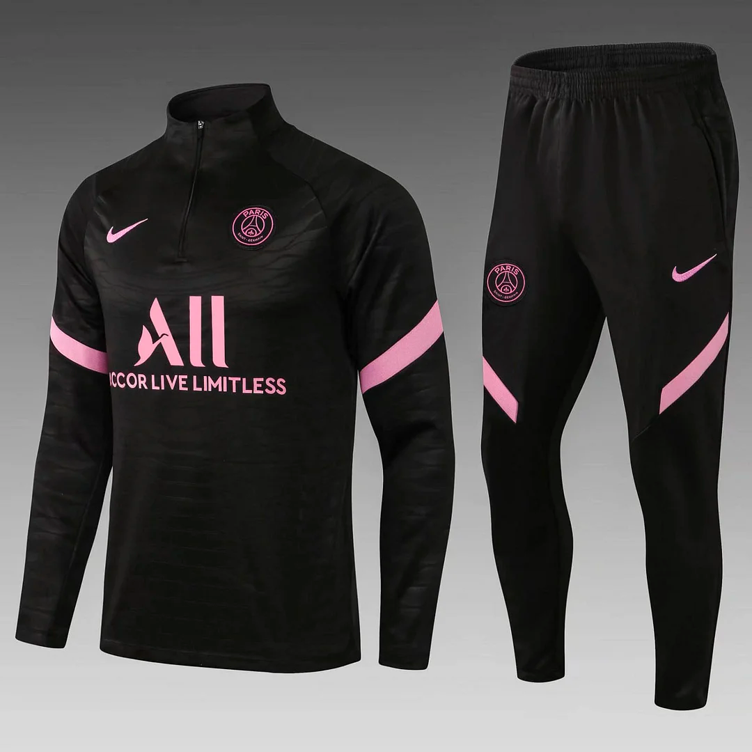 PSG Sort/Pink Tracksuit (2021/2022)