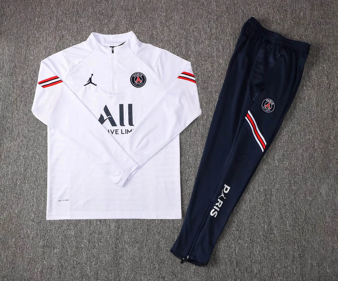 PSG Hvid/Blå Tracksuit (2021/2022)