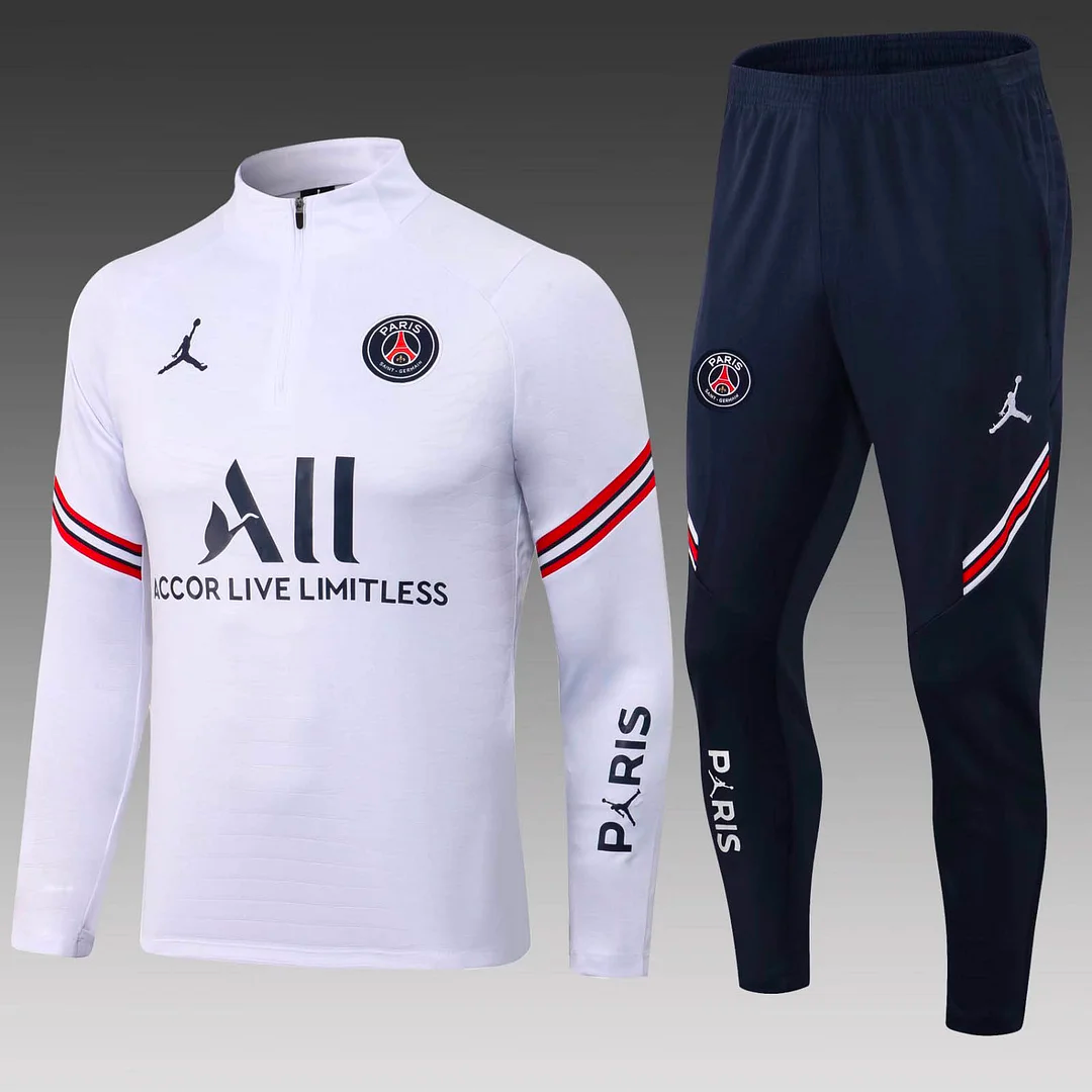 PSG Hvid/Blå Tracksuit (2021/2022)